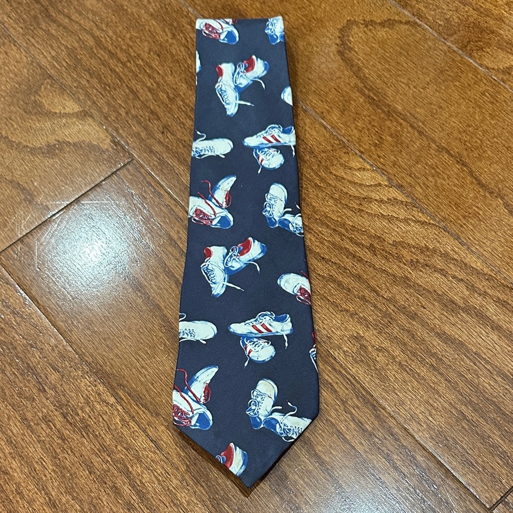 Gap Navy Tie with Sneaker Print